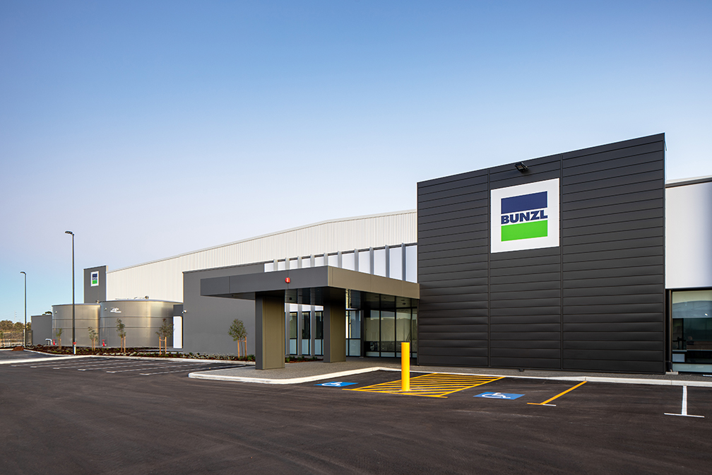 BUNZL Distribution Centre, Jandakot, Perth, Western Australia, Design & Construct, Building Perspective, Capstone Construction, Industrial Warehouse, Loading Dock, Development, Bunzl DC Page