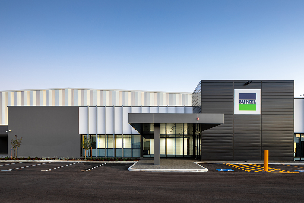 BUNZL Distribution Centre, Jandakot, Perth, Western Australia, Design & Construct, Building Perspective, Capstone Construction, Industrial Warehouse, Loading Dock, Development, Bunzl DC Page