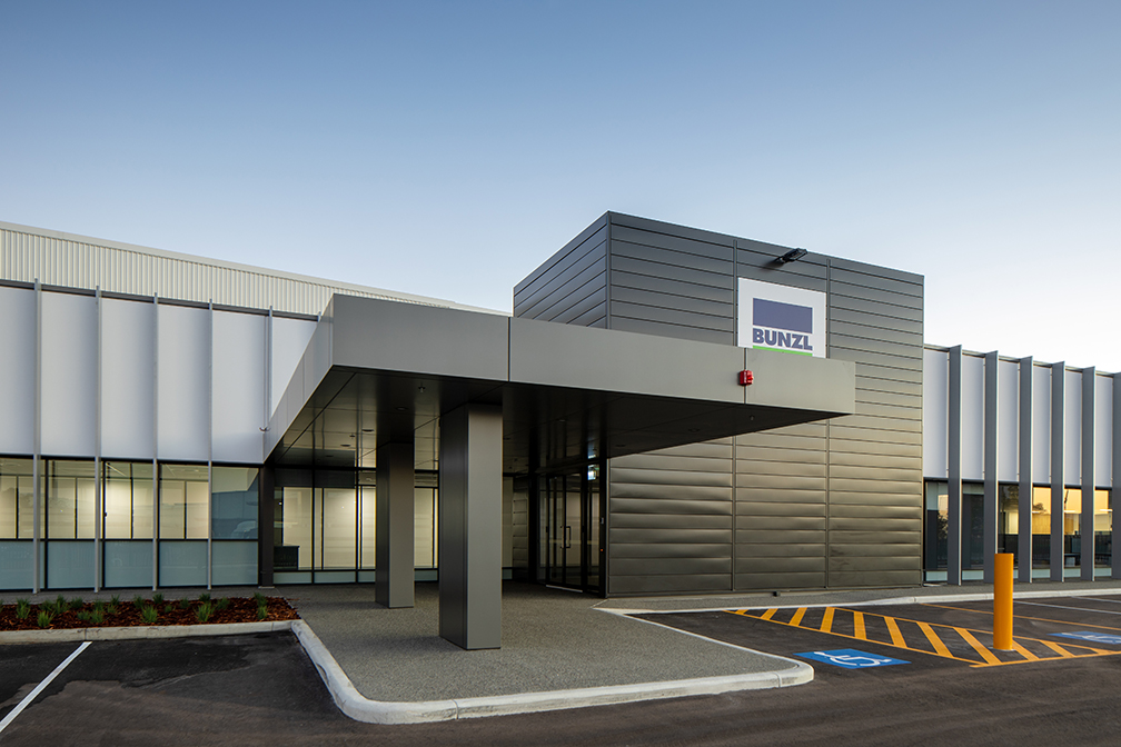 BUNZL Distribution Centre, Jandakot, Perth, Western Australia, Design & Construct, Building Perspective, Capstone Construction, Industrial Warehouse, Loading Dock, Development, Bunzl DC Page