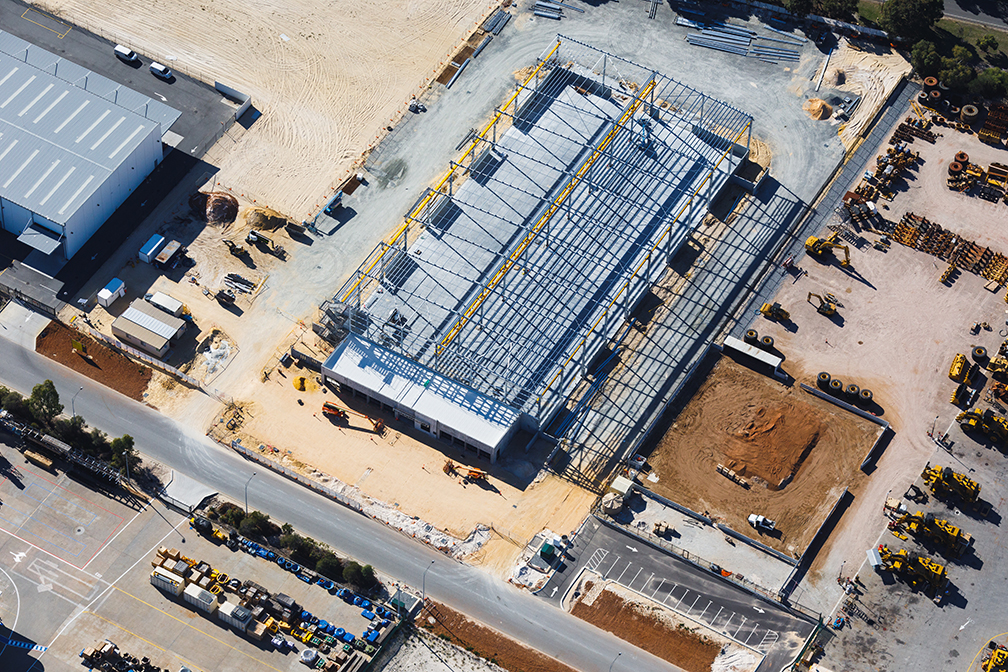 WesTrac Heavy Maintenance Facility, Hitchcock Place Perth Airport South, Western Australia, Design & Construct Project, Capstone Construction, Industrial Warehouse, Office, Carpark Development, Westrac Heavy Maintenance Page