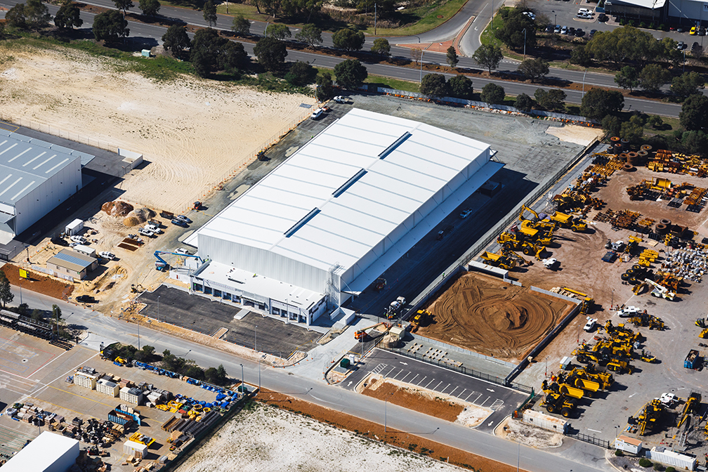WesTrac Heavy Maintenance Facility, Hitchcock Place Perth Airport South, Western Australia, Design & Construct Project, Capstone Construction, Industrial Warehouse, Office, Carpark Development, Westrac Heavy Maintenance Page