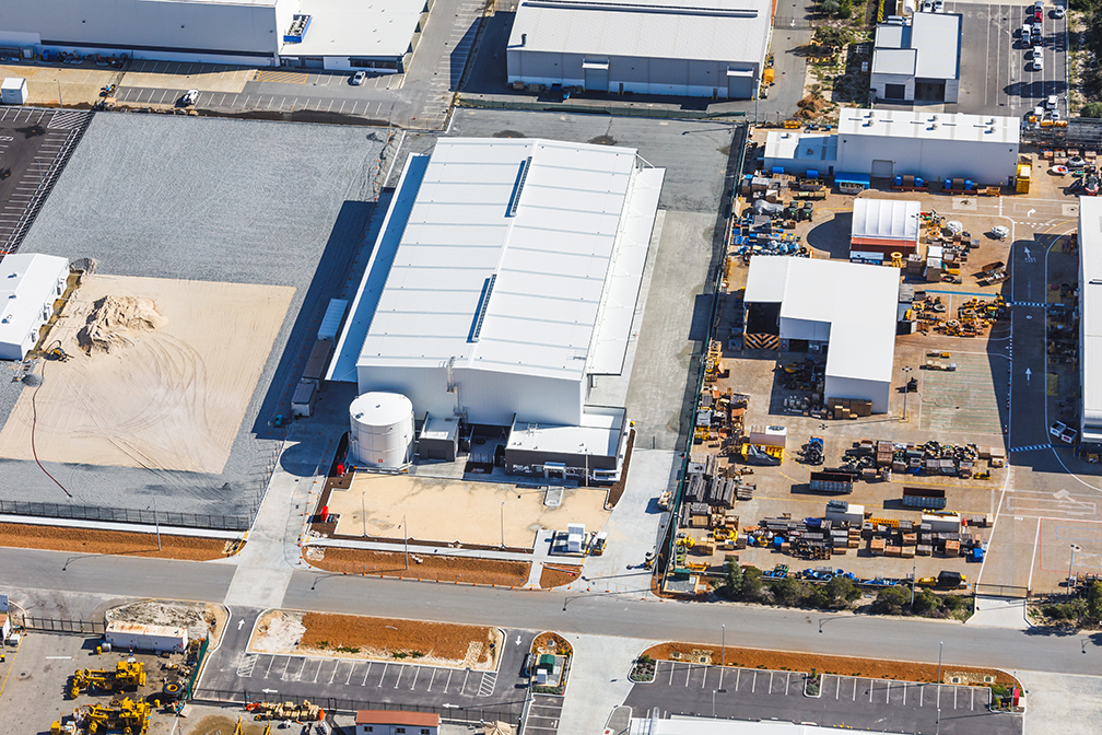 WesTrac Logistics Facility, Hitchcock Place, Perth Airport South, Western Australia, Design & Construct Project, Capstone Construction, Industrial Warehouse, Office, Carpark, Development, Westrac Logistics Page