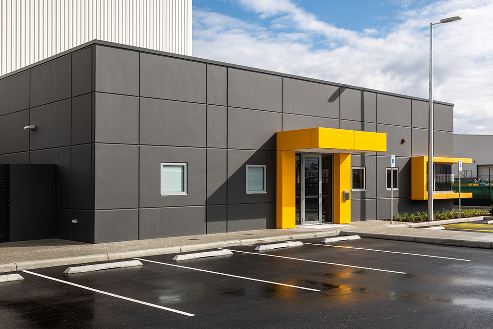 WesTrac Logistics Facility, Hitchcock Place, Perth Airport South, Western Australia, Design & Construct Project, Capstone Construction, Industrial Warehouse, Office, Carpark, Development, Westrac Logistics Page