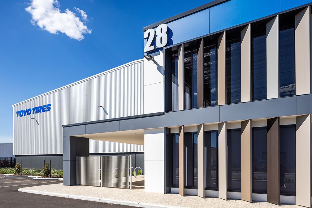 Toyo Tires, Casino Industrial Estate, Welshpool, Perth, Western Australia, Design & Construct Project, Capstone Construction, Warehouse, Office, Loading Dock, Carpark, External Hardstands, Storage, Facility, Toyo Tires Page