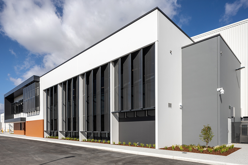 Hybrid Systems Workshop, Fawcett Crescent, Perth Airport, Western Australia, Design & Construct Project, Capstone Construction, Industrial Warehouse, Office, Loading Dock, Carpark, Development, Hybrid Systems Page
