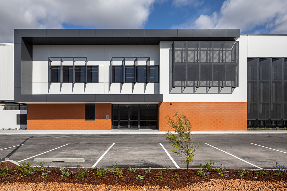 Hybrid Systems Workshop, Fawcett Crescent, Perth Airport, Western Australia, Design & Construct Project, Capstone Construction, Industrial Warehouse, Office, Loading Dock, Carpark, Development, Hybrid Systems Page