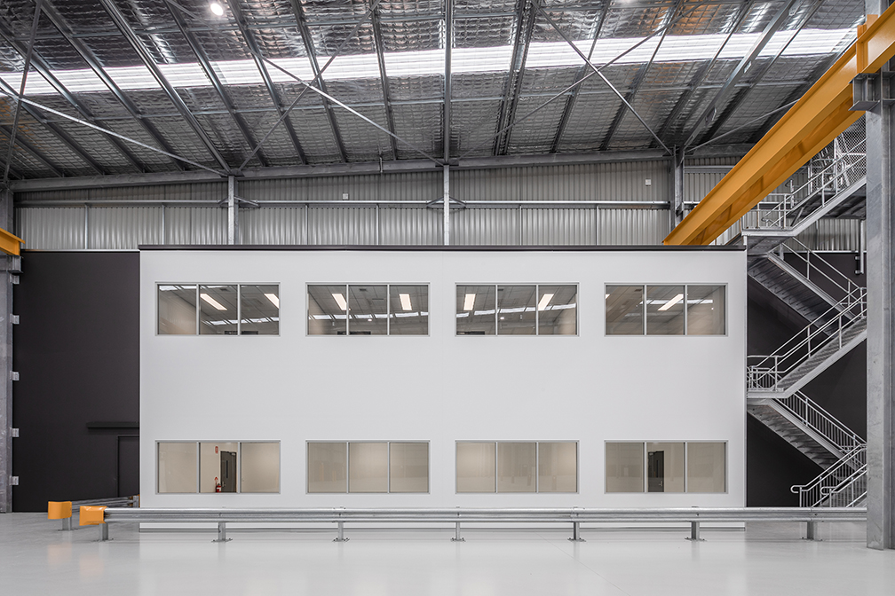 Hybrid Systems Workshop, Fawcett Crescent, Perth Airport, Western Australia, Design & Construct Project, Capstone Construction, Industrial Warehouse, Office, Loading Dock, Carpark, Development, Hybrid Systems Page