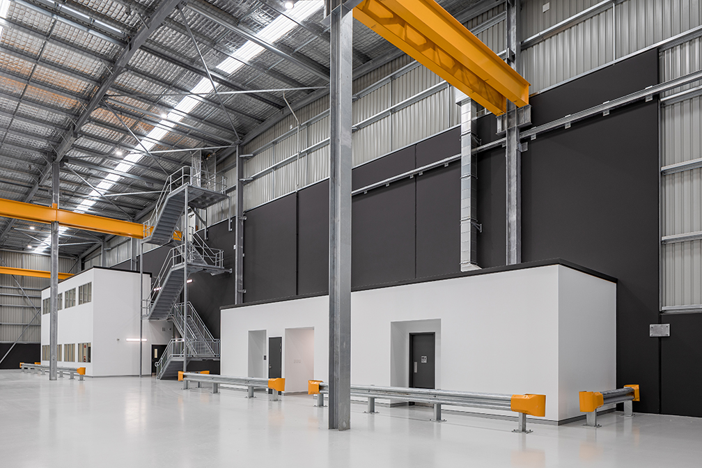 Hybrid Systems Workshop, Fawcett Crescent, Perth Airport, Western Australia, Design & Construct Project, Capstone Construction, Industrial Warehouse, Office, Loading Dock, Carpark, Development, Hybrid Systems Page