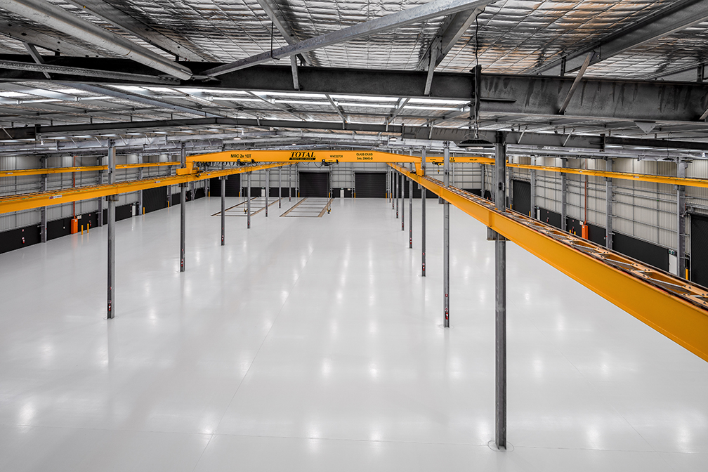 Hybrid Systems Workshop, Fawcett Crescent, Perth Airport, Western Australia, Design & Construct Project, Capstone Construction, Industrial Warehouse, Office, Loading Dock, Carpark, Development, Hybrid Systems Page