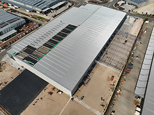 Silk K2 Distribution Centre, Roe Highway Logistics Park, Kenwick, Perth, Western Australia, Design & Construct Project, Capstone Construction, Industrial Warehouse, Office, Loading Dock, Carpark, Super Canopy, Development, Aerial, Silk DC Page