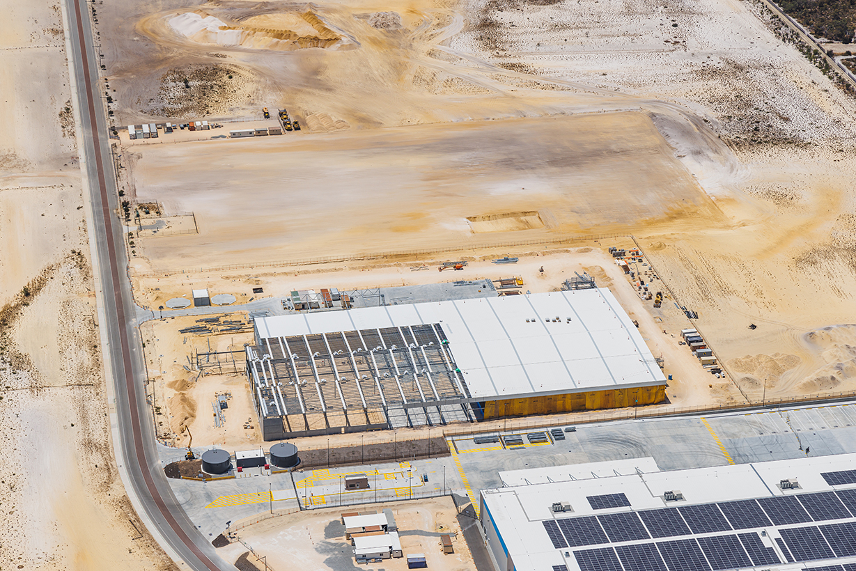 Marley Spoon Refrigeration Warehouse Facility, 517A Centurion Place, Jandakot, Perth, Western Australia, Design & Construct Project, Capstone Construction, Warehouse, Office, Loading Dock, Carpark Ecologically Sustainable Development, 4-star NABERS rating, Development, Aerial, Marley Spoon Page