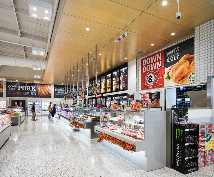 Coles Kwinana Shopping Centre, 4 Chisham Avenue &, Cnr Gilmore Ave, Kwinana Town Centre, Perth, Western Australia, Perkins TPD Retail Project, Construction, Delicatessen