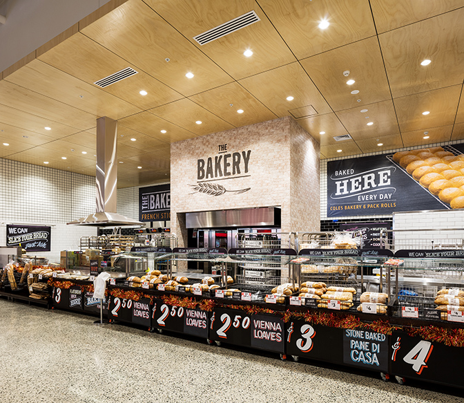 Coles Kwinana Shopping Centre, 4 Chisham Avenue &, Cnr Gilmore Ave, Kwinana Town Centre, Perth, Western Australia, Perkins TPD Retail Project, Construction, Bakery