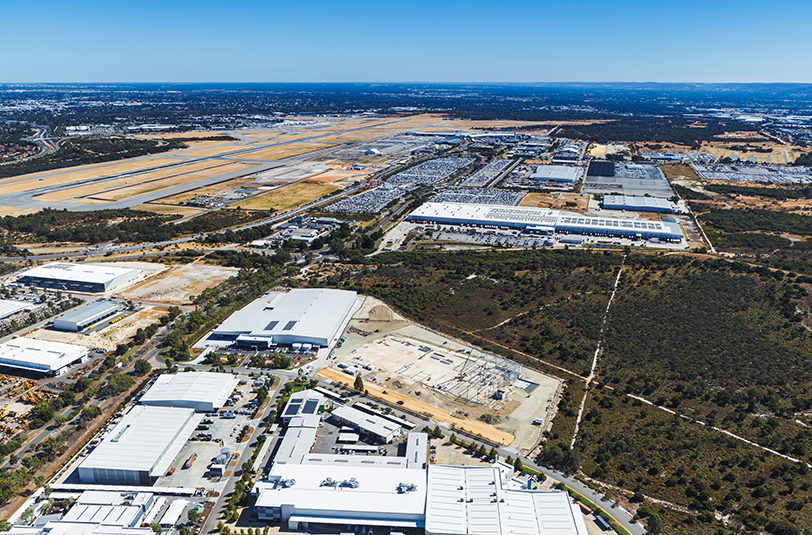 border express australia, industrial, warehouse, 17 tarlton crescent perth airport, western australia, d&c contract, logistics, project, development, supply chain, interior, office, Aerial