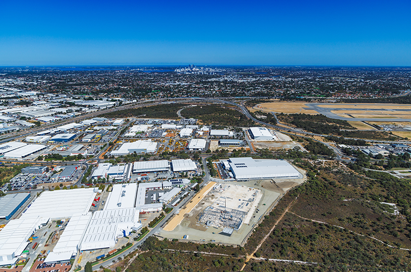 border express australia, industrial, warehouse, 17 tarlton crescent perth airport, western australia, d&c contract, logistics, project, development, supply chain, interior, office, Aerial