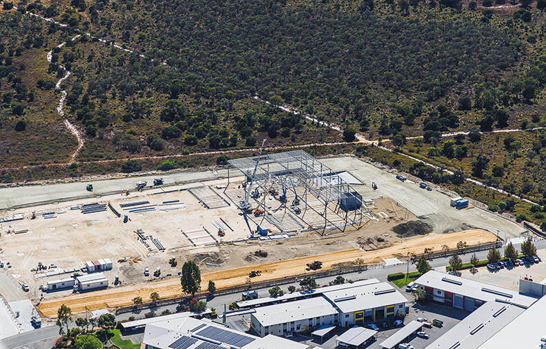 border express australia, industrial, warehouse, 17 tarlton crescent perth airport, western australia, d&c contract, logistics, project, development, supply chain, interior, office, Aerial