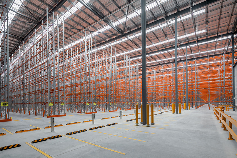 Silk K2 Distribution Centre, Roe Highway Logistics Park, Kenwick, Perth, Western Australia, Design & Construct Project, Capstone Construction, Industrial Warehouse, Office, Loading Dock, Carpark, Super Canopy, Development, Racking