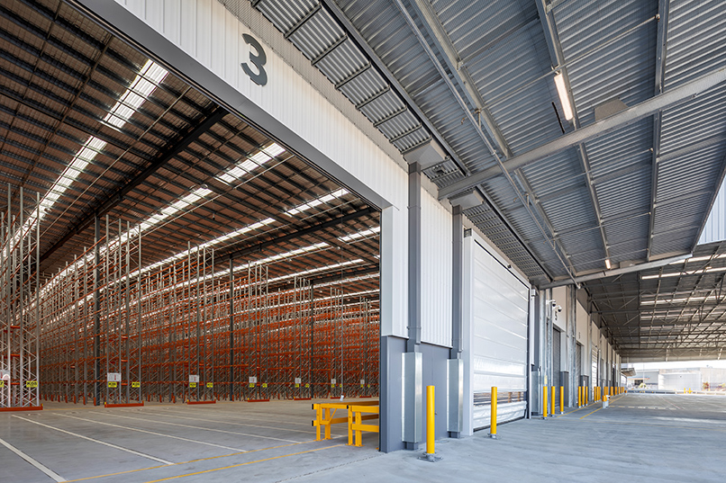 Silk K2 Distribution Centre, Roe Highway Logistics Park, Kenwick, Perth, Western Australia, Design & Construct Project, Capstone Construction, Industrial Warehouse, Office, Loading Dock, Carpark, Super Canopy, Development
