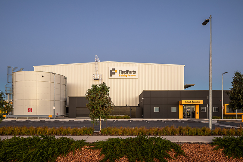 WesTrac Logistics Facility, Hitchcock Place, Perth Airport South, Western Australia, Design & Construct Project, Capstone Construction, Industrial Warehouse, Office, Carpark, Development, Exterior