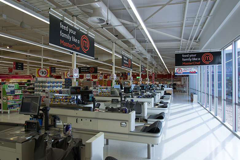 Coles Albany, Plaza Shopping Centre, 38/56 Albany Hwy, Albany, Perth, Western Australia, Perkins TPD Retail Project, Construction, Checkouts