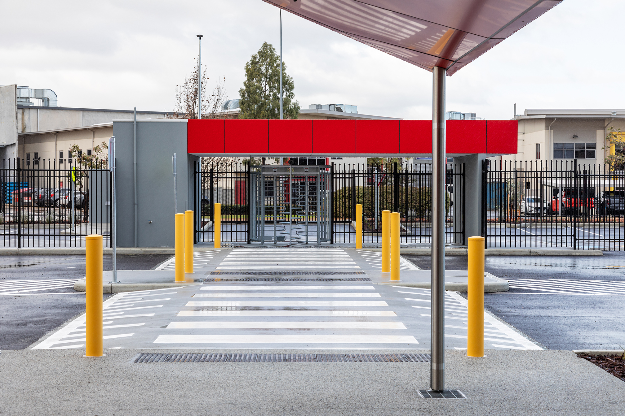 border express australia, industrial, warehouse, 17 tarlton crescent perth airport western australia, d&c contract, logistics, project, development, supply chain, exterior, cross walk