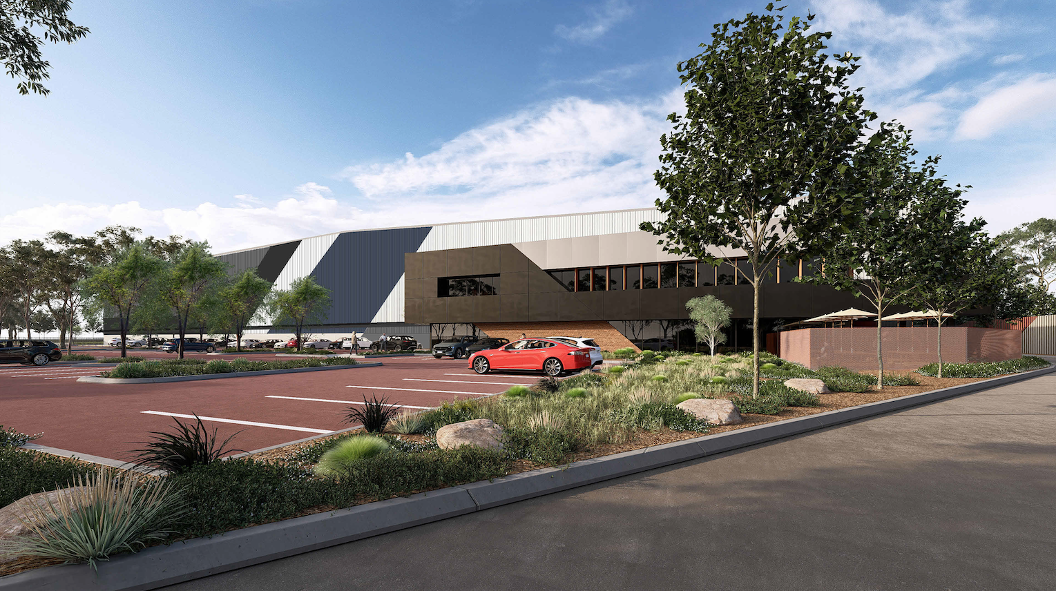 CEVA Logistics Facility, 54 Lakes Road, Hazelmere, Perth, Western Australia Capstone Construction, Industrial Warehouse, Design & Construction Project, Double-Storey Office, Carpark Hardstands, Development, Perspectives